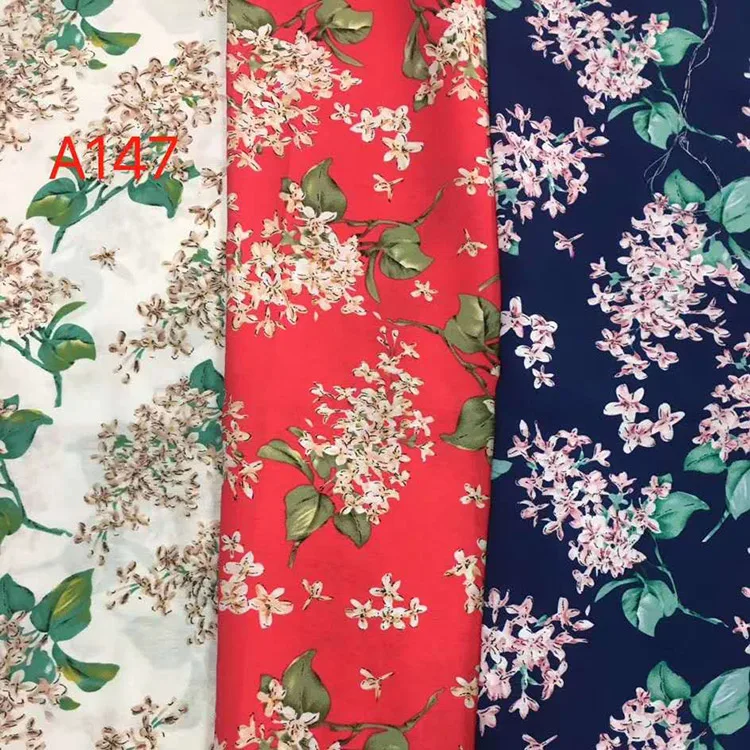 African style fashion woven rayon nylon custom summer print fabric for dress