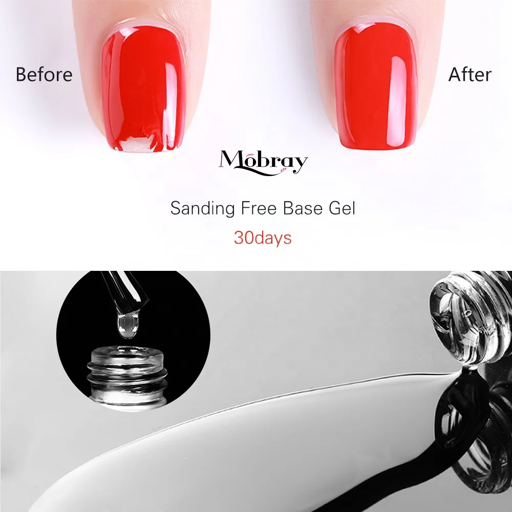 no need sanding base Sanding free base gel 12ml  from factory nail uv gel