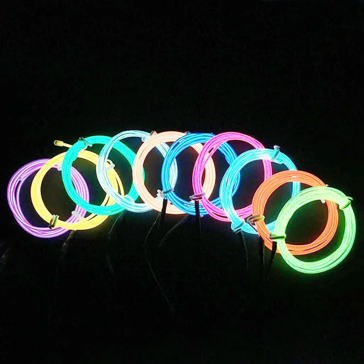 Золотой поставщик оптовая продажа 4 мм Диаметр костюм электролюминесцентный Rgb El провода