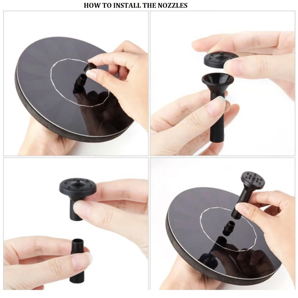 7V/1.4W High Quality Mini Portable Garden Solar Pump Fountain ,Solar Pond Fountains