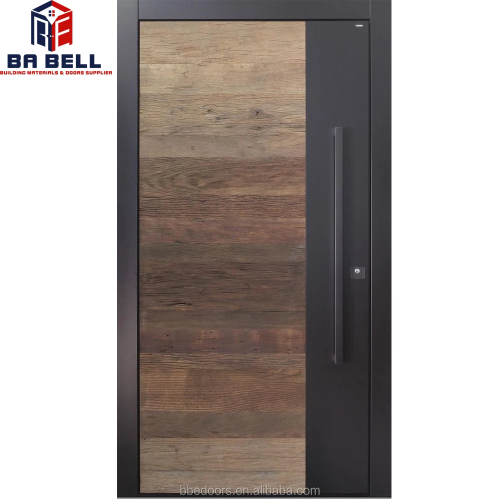 best price modern simple designs villa solid wood door indonesia for home
