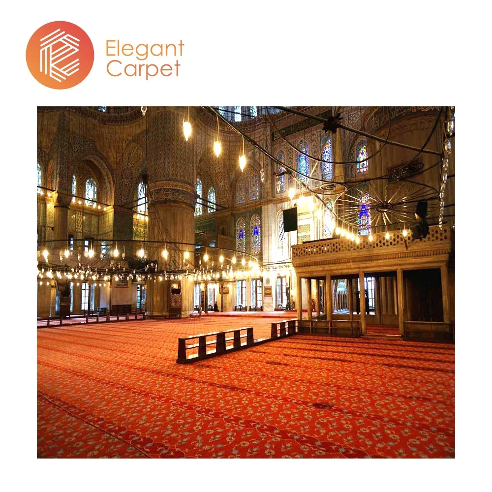 Green color wholesale masjid mosque carpet irani prayer carpet