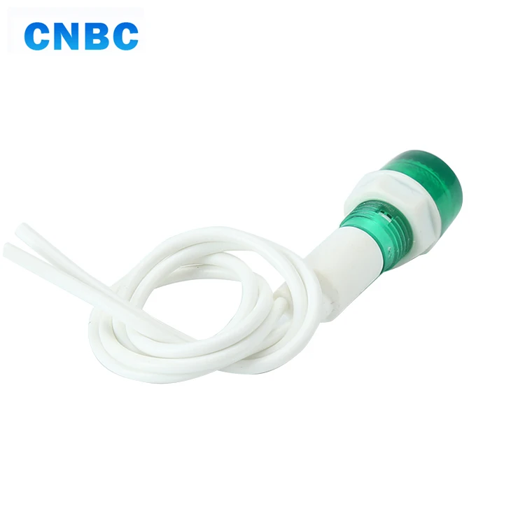 CNBC 10mm diameter red yellow green  plastic 110v 220v 24v 12v led indicator light  for chicken equitment