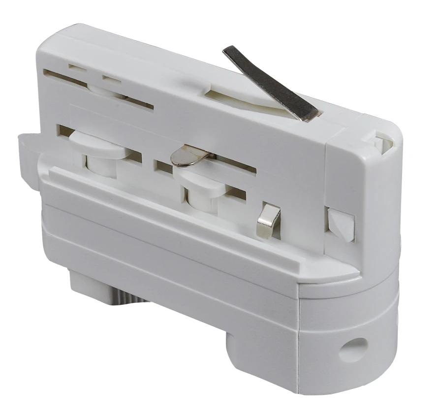 HH50A  White Grey Black CE TUV 4 Wire 3 phase Global Led track Adapter ,Track Adaptor for Track Light