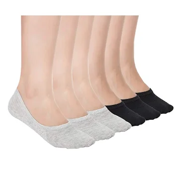 Носки женские хлопковые, невидимая подкладка, Нескользящие, с низким вырезом