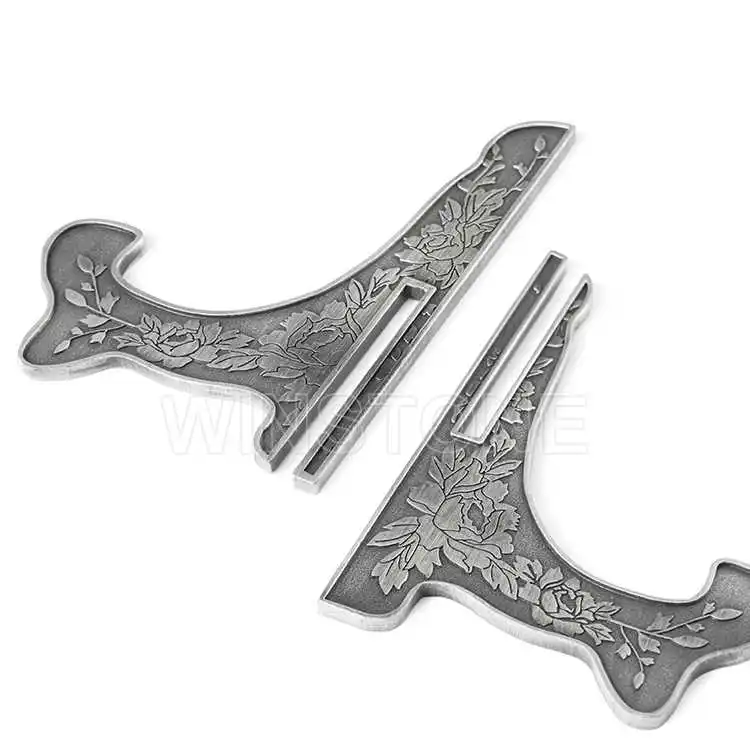 Decorative Anniversary Metal Commemorative Souvenir Plate with stand for display