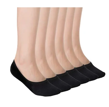 Носки женские хлопковые, невидимая подкладка, Нескользящие, с низким вырезом