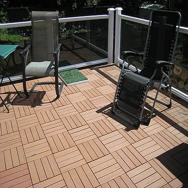 Practical anti slip interlocking swimming pool patio tiles deck floor tiles for sale