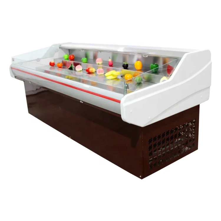 custom meat cooler commercial refrigerator fresh fish meat open display cooler