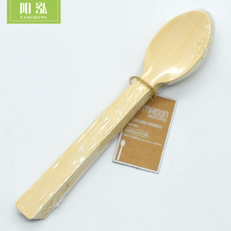 
Eco-friendly Biodegradable Disposable Bamboo Cutlery Set Knife Fork Spoon in box 