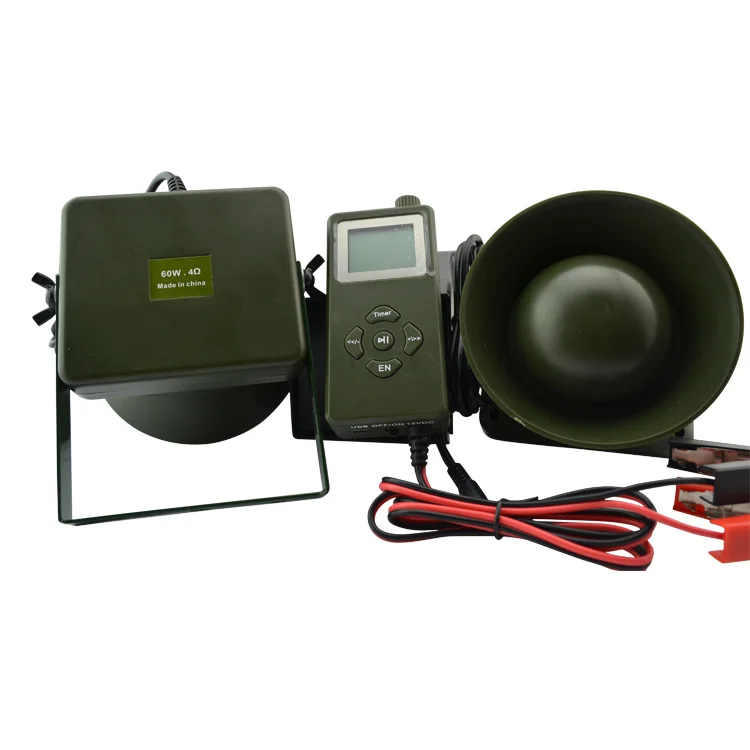 Factory Offer 60W Waterproof Hunting Electronic Bird Sounds Machine CSW-920 With Memory Timer
