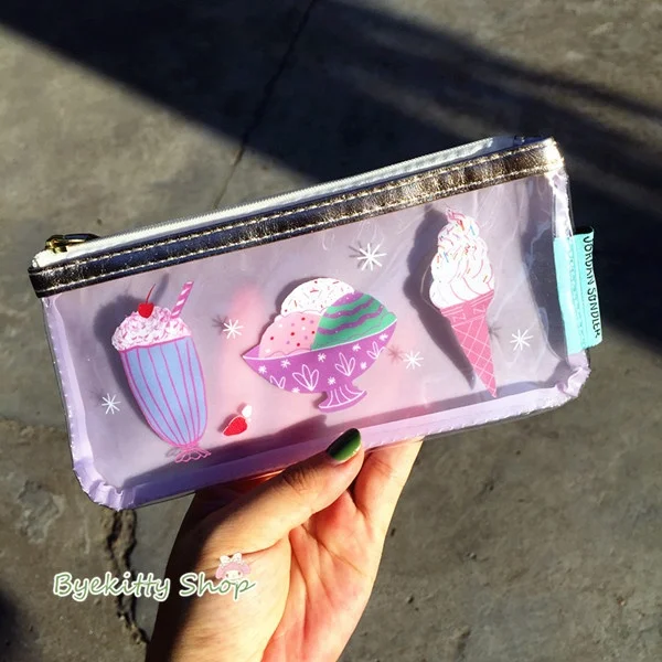 Promotion PVC printing pencil cosmetic pouch purse