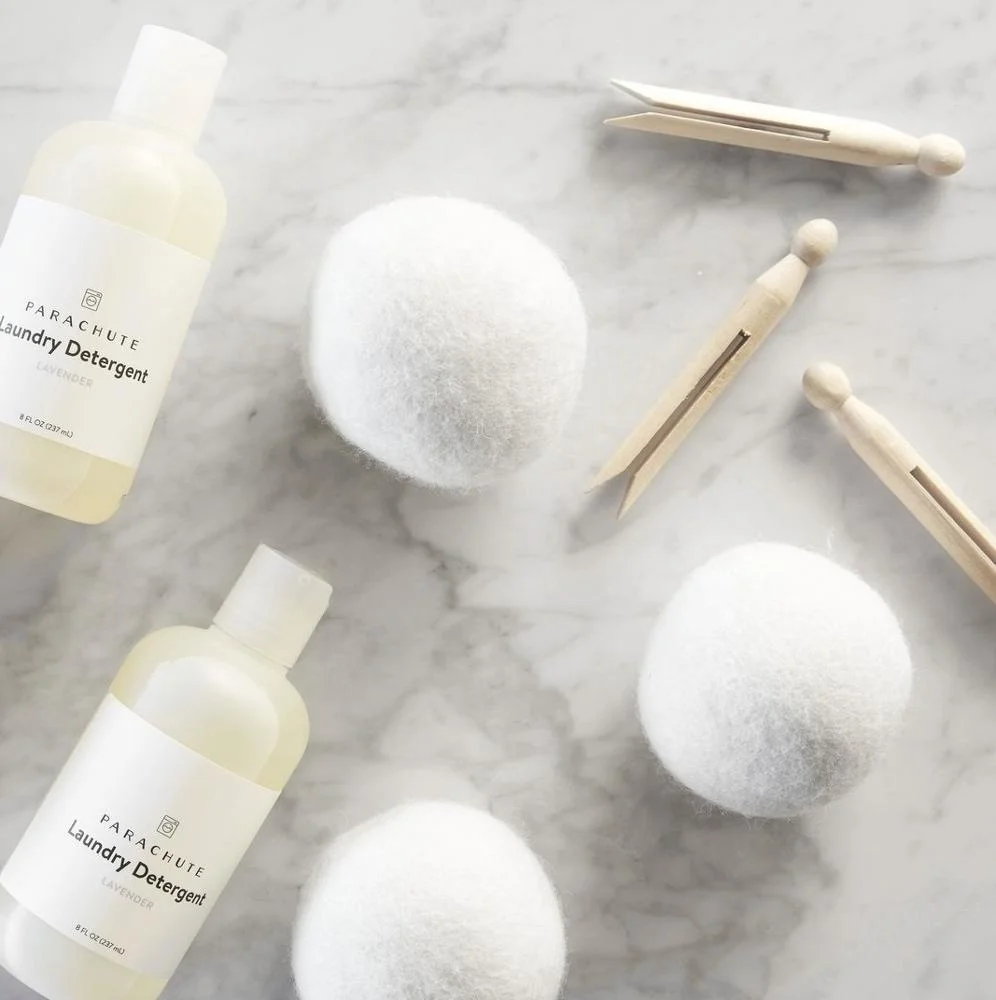 3 Wool balls sheep dryer set with Muslin Bag for laundry