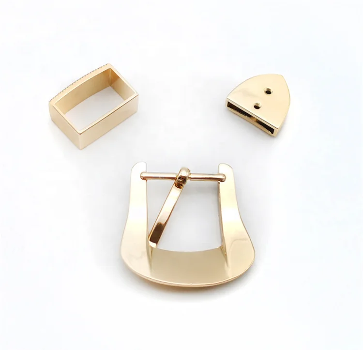 Buckles Factory Manufacturers Wholesale Gold Belt Buckle 3-Piece Metal Men Custom Luxury Logo Belt Buckles for Men