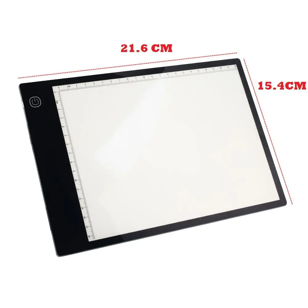A5 portable mini drawing board led Light Pad with scale led tracing board for students
