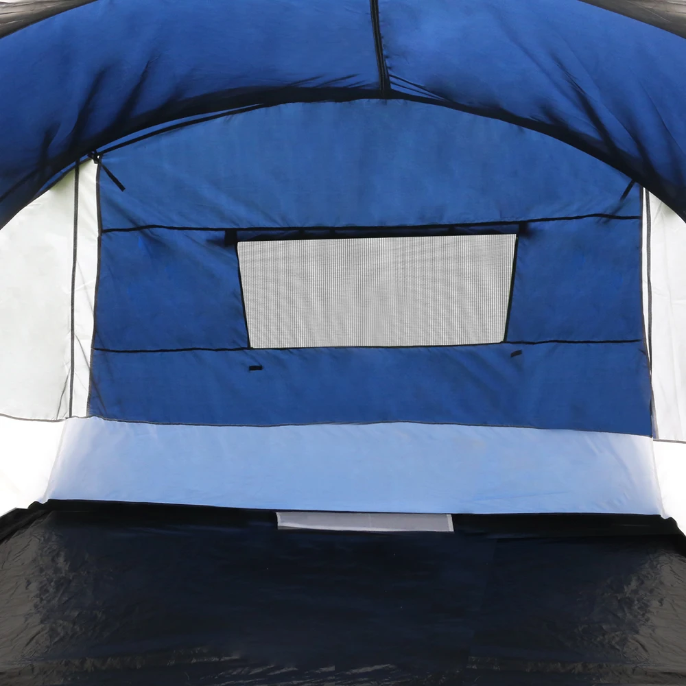 12 Person Canvas Dome Camping Tent  Navy  Grey
