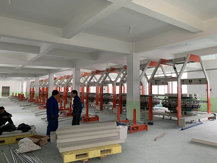 Машина для производства плетеных мешков из полипропилена, 4 круглых метлы