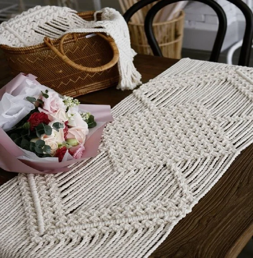 Macrame Table Runner
