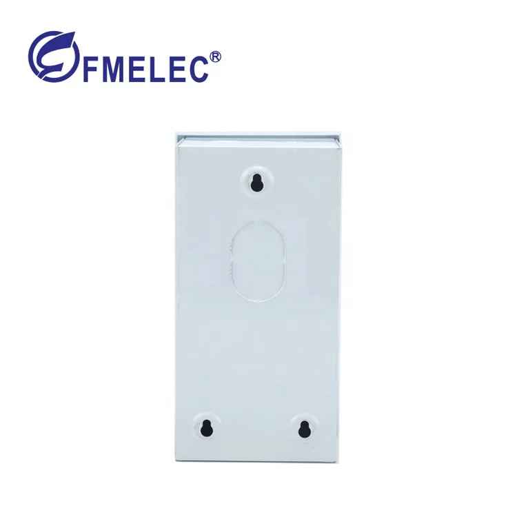 British Standard distribution box IP40 2MEC  4 Module Metal Clad Enclosure Empty Consumer Unit