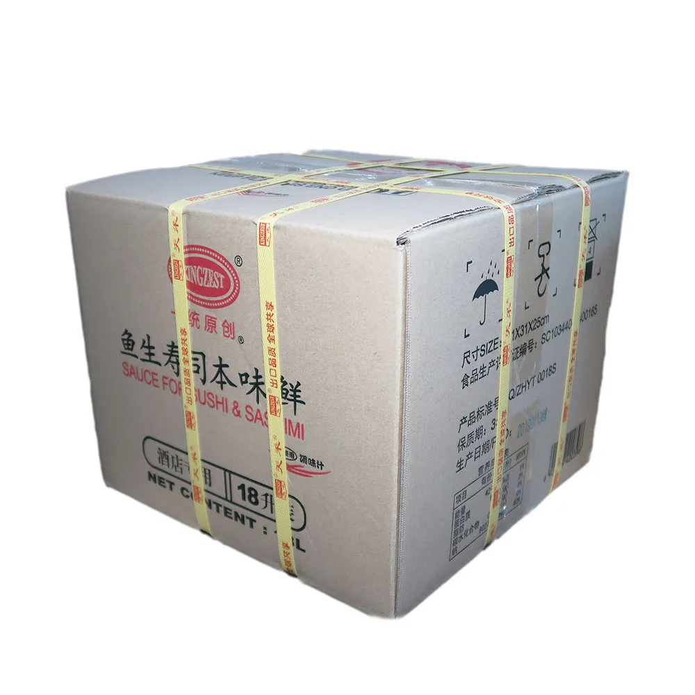 
Factory Direct High Quality 18L Halal Shoyu Sushi Dark Soy Sauce 