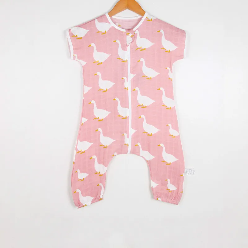 Муслин дерево розовый кролик patten детские комбинезоны для малышек 100% хлопок малышей ползунки комплект одежды