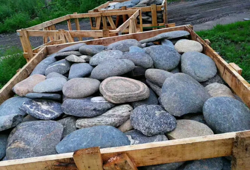 
Large river stone veneer loose stone wall cladding tile for house building wall decoration 