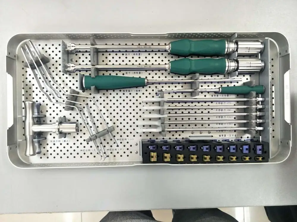 
CE posterior Orthopedic lumbar interbody Fusion Cage instruments tlif instruments 