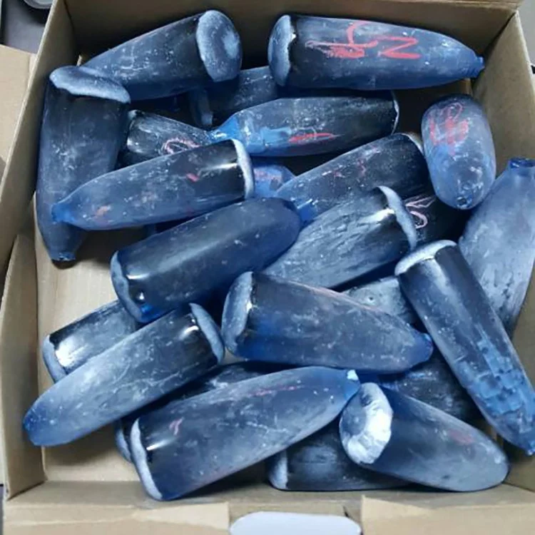 Lab created uncut materials 119# spinel blue rough