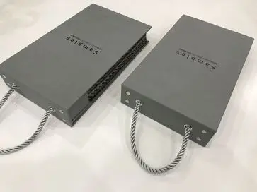 
Carpet Sample Display Book for Fancy Paper / Wood Veneer / Melamine Paper Fabric Sample Display 