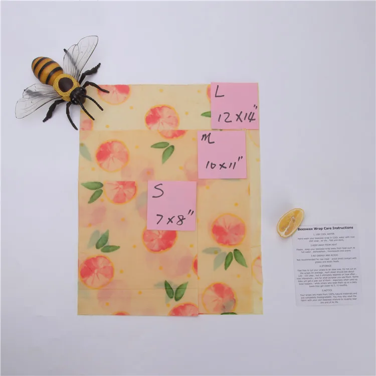 Высокое качество защиты окружающей среды органические натуральные нетоксичные пчелиный воск пищевой обертывания