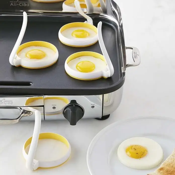 Fried Egg Pancake Ring Omelette Fried Egg Round Shaper Eggs Mould for Cooking Breakfast Frying Pan Oven Kitchen