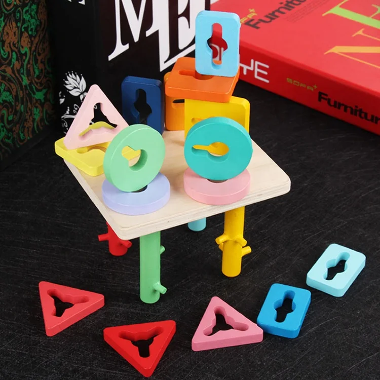 Раннее обучение по индивидуальному заказу от производителя Монтессори деревянный блок обучающих игрушек для детей