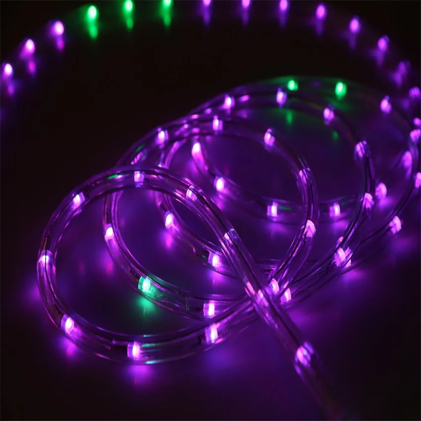 Лидер продаж 2021 года, гибкая светодиодная веревка 230 В с 2 медными проводами