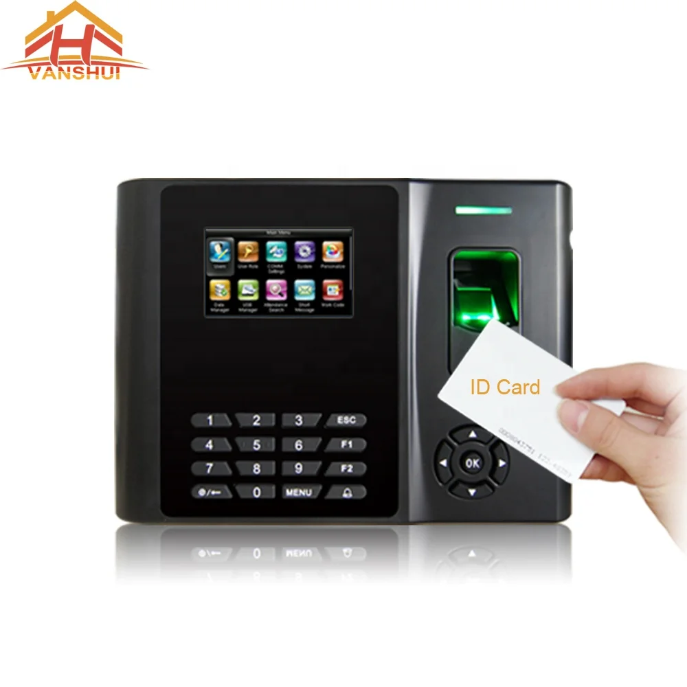 Biometrics Fingerprint and RFID card Time Attendance System with Battery
