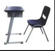 modern metal school desk and chair