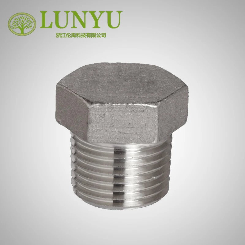 Stainless Steel Casting Pipe Fitting Hexagon Head Plug