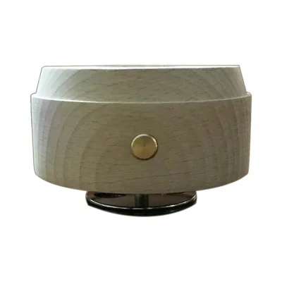 Светодиодный ночник хрустальный шар музыкальная шкатулка деревянная основа для детей подарок