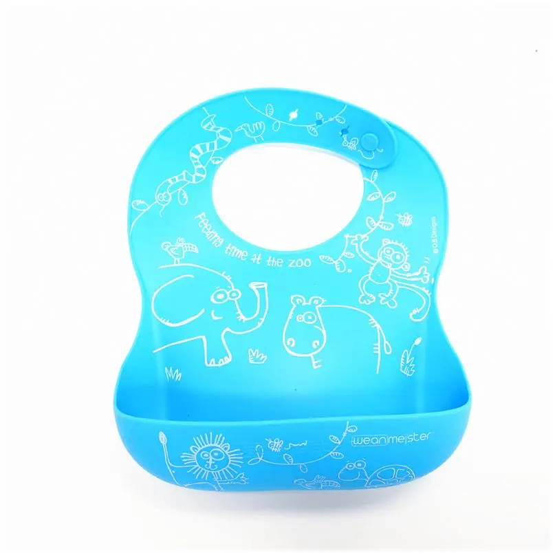 100% пищевой изготовленный на заказ водонепроницаемый силиконовый мягкий нагрудник