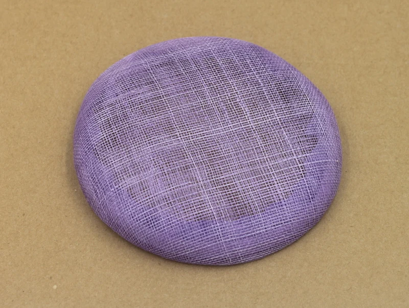 14*14cm Sinamay Round Base Millinery Base Hat Form For Making Women Fascinator Hat Headpiece Headwear