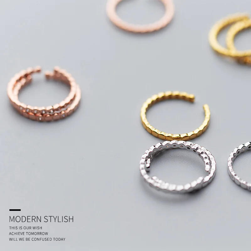 3pcs/Set 925 Sterling Silver Rings For Women Jewelry