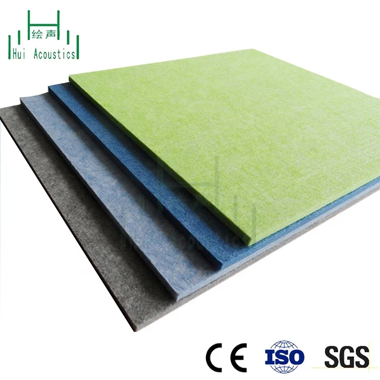 Pet Polyester Fiber Sheet Lightweight Wall Panel Home Theatre Sound Panels