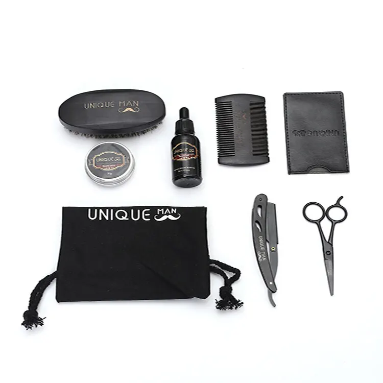 Распродажа Amazon, набор расчесок и кистей для бороды, мужское масло для бороды, деревянный набор для ухода за бородой