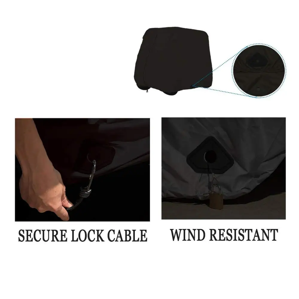 
Factory Price 4 passenger golf cart rain cover 