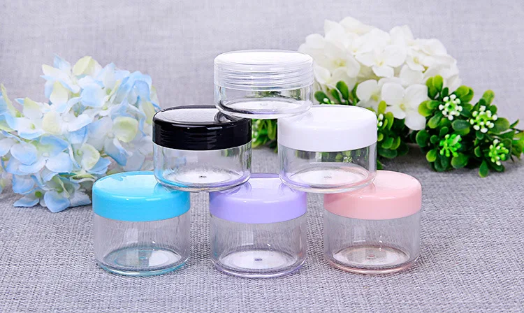 
Cheap can customize simple Pretty good round black cosmetic face cream jars 