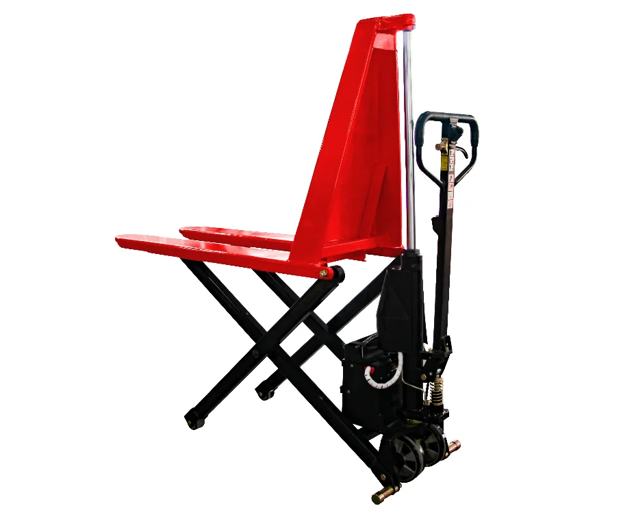Semi-Electric Hydraulic Manual 800MM High Lift 1Ton Scissor Hand Pallet Truck