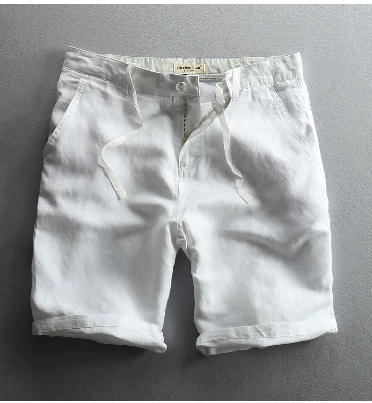 Custom Size And Style sky blue Boy Summer Casual  Half Pants Hemp Shorts