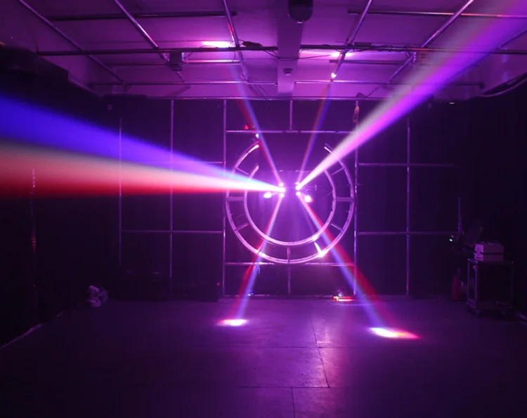 DJ Disco Light 14x10W Double Heads RGBW 4in1 Mini LED Sharpy Beam Moving Head Light