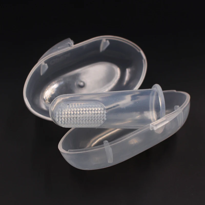 
2020 Super soft pet silicone baby finger toothbrush 