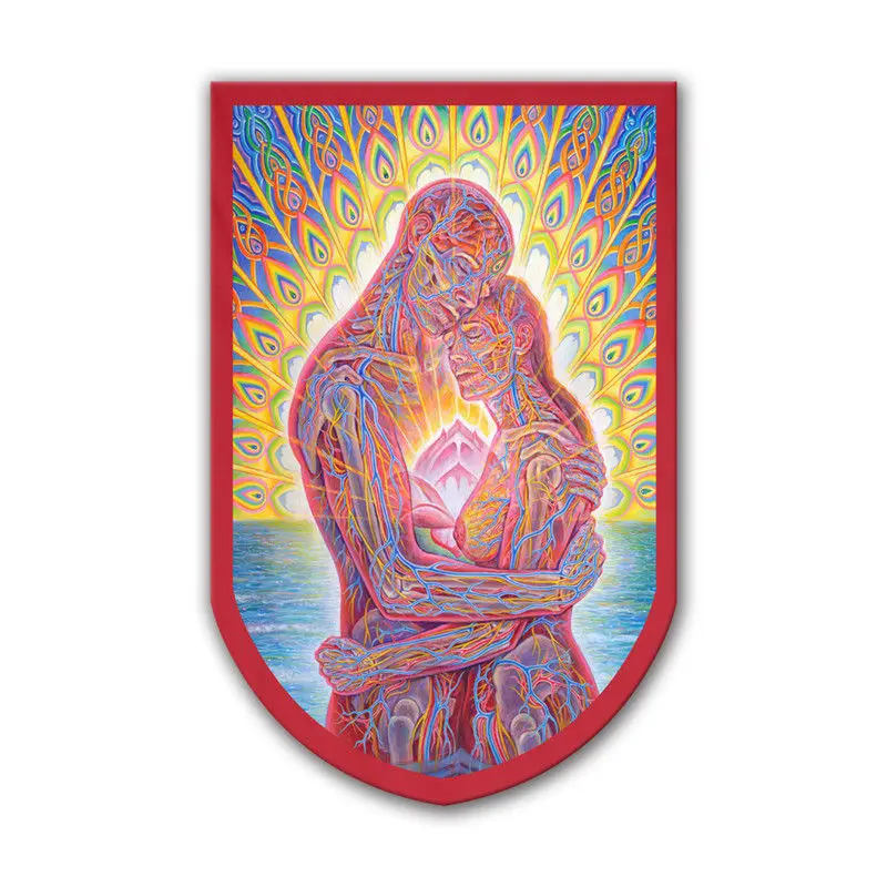 
Custom Polyester Psychedelic Trippy Fabric Wall Banner Designs Home Decor Eyes Abstract Art House Flags 