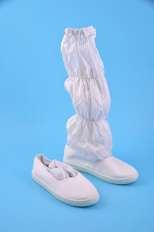 Industrial Workshop Dust-free Cleanroom PU White ESD High Quality Safety Work  Shoes